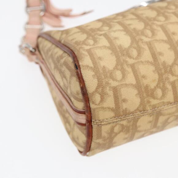 DIOR Shoulder Bag Leather Beige Silver Pink - Picture 11 of 16